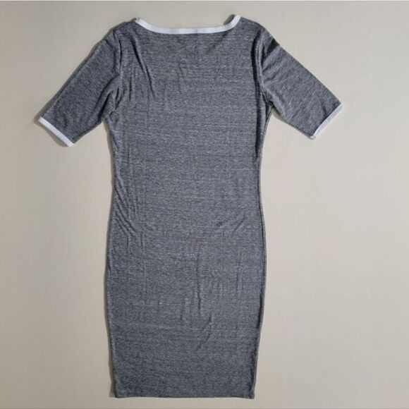 LuLaRoe Women's Gray Julia Midi Tshirt Dress - Picture 9 of 9